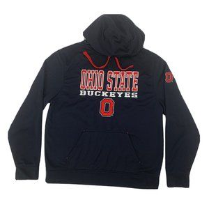 Adult Scarlet &‎ Gray The Ohio State Buckeyes Pullover Hoodie Black L